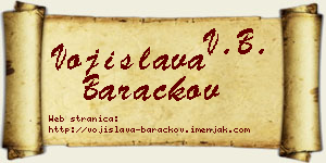 Vojislava Baračkov vizit kartica